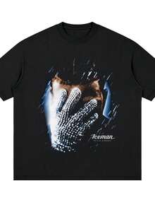 Men T-Shirts - 黑色 - 查看 6