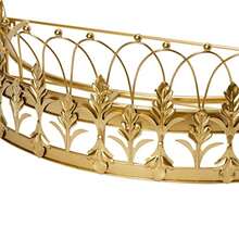 Decorative Metal Curtain Or Canopy Crown, Finish - Gold - View 9