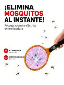 Rechargeable Electric Mosquito Swatter With LED Light – Portable - US A Type Plug(110-127V) - View 9