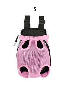 1pc New Pet Backpack, Cute Cartoon Pattern, Breathable Mesh, Suitable For Small And Medium Cats And Dogs Outdoor Travel, Vet Visits, Hands-Free Carrying Accessory - Multicolor - View 8