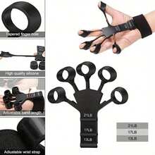 2pcs Adjustable Resistance Finger Exerciser, Grip Strength Trainer, Suitable For Athletes Arm And Palm Muscle Training, 5-Finger Wrist Extension Enhancer, Fits Any Hand Size, Fitness Equipment Travel Essential Home Supplies, - Multicolor - View 7