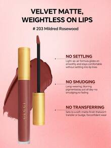 Gucci Liquid Lipstick - 6.5ml - 0.21 FL. OZ. - 203 - Mildred Rosewood - 6.5ml - View 2