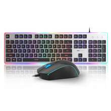 RGB Silent Keyboard And Mouse Combo MageGee GK970 2-In-1 Set LED Backlit Full-Size Numeric Keypad Multimedia And Function Keys Suitable For Office, Gaming, School, PC, Laptop, Classroom Learning, Student Essential - View 8