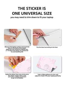 Laptop Skin Sticker Decal 15.4 Inch 15.6 Inch Laptop Vinyl Skin Sticker Cover Art Protection Laptop (Including 2 Wrist Pads Skin) - View 7