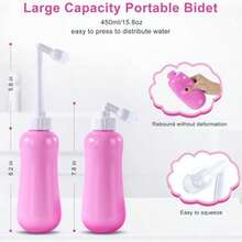 350ml Large-Capacity Portable Bidet – One Fill Per Use, Easy-Squeeze Directional Spray, Save Toilet Paper, Travel & Home Hygiene - Multicolor - View 5