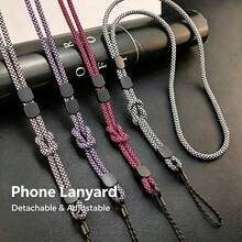 Tali Leher Panjang untuk Ponsel, Minimalis 2-in-1 Dapat Dilepas, Dapat Disesuaikan, Kokoh, Anti-Hilang untuk Casing Ponsel - MultiWarna - View 8