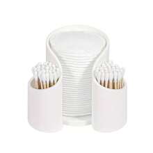 Dressing Table Storage Box, Cotton Swab, Powder Puff, Makeup Remover Pad Floss Stick Storage Box, Suitable For Bathroom And Dressing Table, Space Saving Countertop Storage Box, Home Storage Supplies, (Excluding Cotton Swabs And Pads) - A - View 10