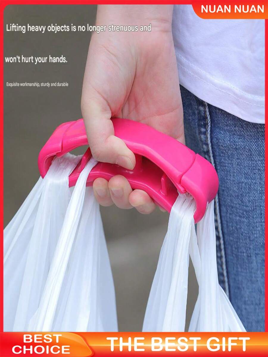 Portable Plastic Shopping Bag Clip, With Comfortable Grip, Durable Basic Shopping Bag Holder, Convenient For Shopping And Home Storage, Prevents Bag Tearing - Multicolor - View 1