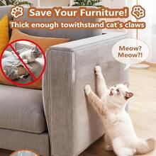 1 Roll Anti-Cat Scratch Furniture Protection Tape, Self-Adhesive PVC Transparent Tape, Sofa Protection PadSticker, Suitable For Sofa, Pet Supplies, Cat ScratchingBoard, Cat Accessories - 30cmX300cm - View 5