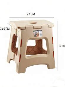 Imitation Rattan Plastic Step Stool, Anti-Slip Hollow Square Seat Stool, Sturdy Stackable Small Bench For Bathroom, Bedroom, Entrance Shoe Changing, Kitchen Storage, Kids Adults Household Daily Use Stool - Multicolor - View 7