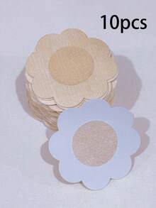 2/10/100/200pcs Disposable Nipple Covers, Seamless Breathable Self-Adhesive Invisible Breast Pads, Suitable For Women's Low-Cut Evening Dresses, Bra Accessories, Prevent Exposure - Multicolor - View 13