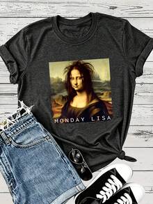 Women T-Shirts - Dark Grey - View 2