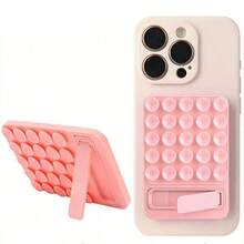 1pc Silicone Suction Cup Mount Multi-Function Computer Phone Holder, Self-Adhesive Strong Phone Stand - Multicolor - View 1