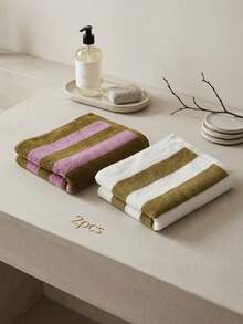 100% Cotton Thick Face Towels, Premium Soft & 1/2/4pcsAbsorbent Hand Towels For Bathroom, Plush Washcloths For Daily Skin Care,Ultra Soft & Thick Bath Hand Towels, Highly Absorbent Luxury Washcloths For Daily Use - Multicolor - View 18