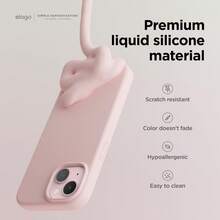 Original Liquid Silicone Phone Case Compatible With Iphone 14 13 12 15PLUS 13MINI Series, Solid Color Protective Cover, Compatible With Apple 17PROMAX 17PRO 16promax 17 16 15 14 13 12 11 13mini 12mini 7 8 Plus SE2022 SE 2020 XR XSMAX X/XS Models, Apple 13 Phone Case - Sand Powder - View 2