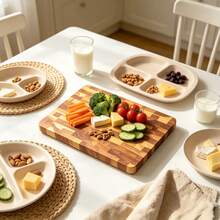 A High-Aesthetic Compact Cheese Tray, Multi-Functional Practical Cutting Board. Suitable For Processing Vegetables, Meat, Fruit, Bread, Cheese, Seafood And Other Foods. Exquisite Design, Can Be Used As A Cutting Board Or Display Platter, Multi-Purpose. Durable And Easy-To-Clean Surface - Suitable For Home And Commercial Kitchen Use. - View 4