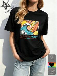 Women T-Shirts - Black - View 1