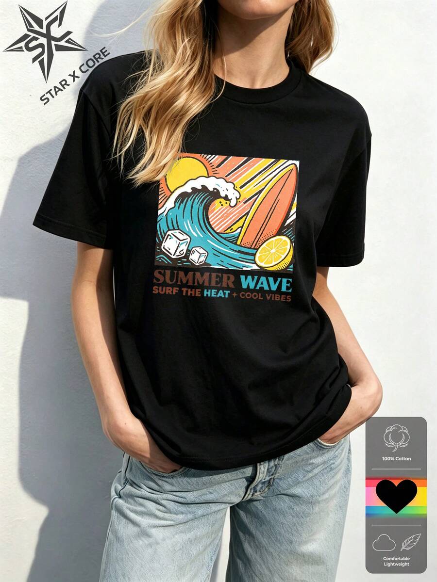 Women T-Shirts - Black - View 1