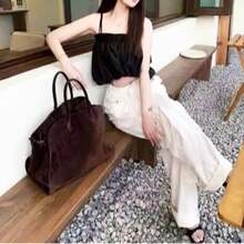 Tote Bag For Women,Retro Purse Handbag,Fashion Shoulder Satchel Office Travel - Coffee Brown - View 5