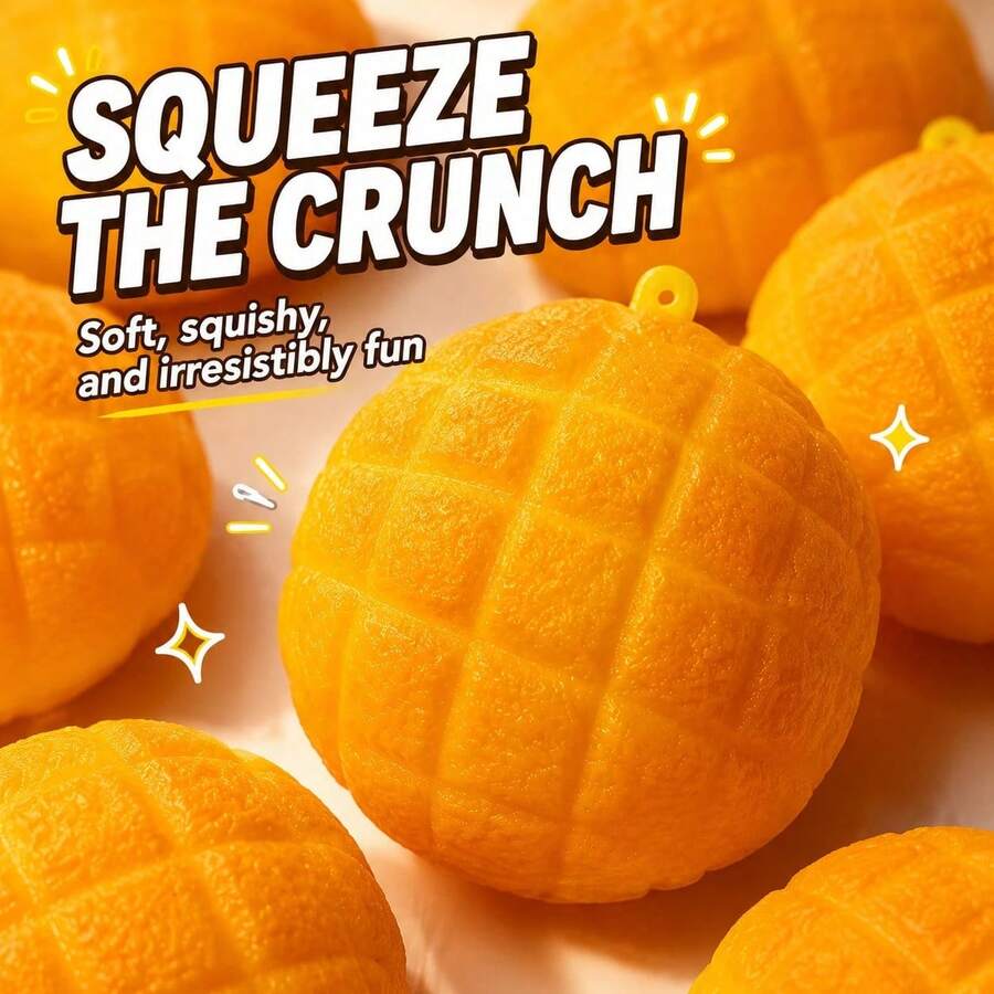 1pc Giant Pineapple Bun Squishy Toy For Adults, Soft Scented Bakery Stress Relief Toy, Slow Rebound Sens - Multicolor - View 1