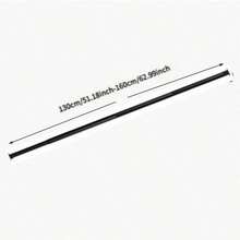 5 Sizes, Black Adjustable Closet Rod, Sturdy And Durable, 15.75-74.8 Inch Heavy Duty Closet Hanging Rod, Premium Metal Black Closet Rod, Suitable For Closet, Laundry Room, Partition Curtain Rod, Easy Installation - Black - View 9