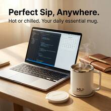 Cangkir Minum Stainless Steel 304, Mug Kopi Portabel, Cangkir Dua Lapis untuk Minuman Dingin dan Panas, Tumbler Tertutup yang Dapat Digunakan Kembali - MultiWarna - View 4