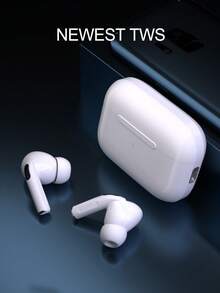 Tai nghe Bluetooth không dây True Wireless tích hợp micro cho cuộc gọi rõ ràng, thời lượng pin dài, thiết kế chống mồ hôi, tương thích với thiết bị iOS và Android, phù hợp cho tập thể dục, chạy bộ và sử dụng hàng ngày - trắng - Xem 1