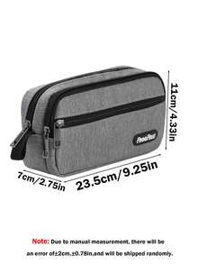 2/1pc Set Stationery Bag + Mesh Pencil Case, Large Capacity Middle School Pencil Box, Multi-Compartment School Supplies Organizer, Portable Pencil Pouch, Back To School Essential For Students, Suitable For Office And Classroom - Multicolor - View 12