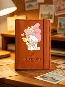 1pc New Sanrio Series Hello Kitty Print Travel Passport Holder, Multi-Slot Passport Cover With Boarding Pass Holder, Cute Cartoon Pochacco Travel Accessory Passport Cover, Lightweight Waterproof Portable Airplane Travel Accessory, Essential For Summer Vacation - Multicolor - View 11