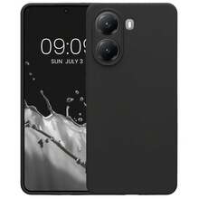 Casing Ponsel Poco X7 Pro 5G, Pelindung Kamera, Tipis, Fleksibel, Penyerap Guncangan, Pelindung Silikon Lembut Hitam Matte - Hitam - View 1