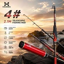 HASIDA LingZhi Portable Short Section Travel Fishing Rod Lightweight Backpack Fishing Rod - Red - View 2