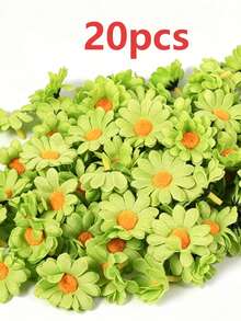 20/100pcs Artificial White Daisy Headpiece, Suitable For Hat Decoration, Cake Decoration, DIY Handicraft Decoration, Indoor Decoration Aesthetics, Graduation Gift Decoration Flowers, Bedroom Decoration, Wedding Decoration, Yellow Small Daisy Flower Whole Pack Wholesale, Handmade Woven Flower Garland, Dessert Table Backdrop, Photography Props Floral Accessories, Durable Non-Fading Decorative Flower Head, Artificial Small Daisy - Small Daisy Flower Head - View 26