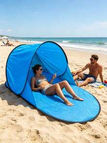 UPF 50+ Sun Protection Beach Tent, With Sandbags, Support Poles, Tent Pegs And Wind Ropes, Suitable For Outdoor, Camping, Backyard And Picnic Use - Tent - View 14
