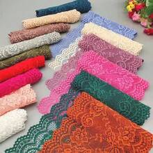 2 Yards 15cm Flower Lace Trim Diy Craft Fabric Lace For Dresses Materials Wholesale High Quality Ribbon Flower Pattern Fabric - Multicolor - View 1
