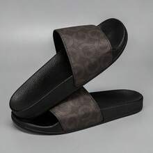 Men's Summer Casual Sandals, Fashionable Versatile Plus Size Brown Beach Shoes, Soft Comfortable Sports Home Slippers - Brown - View 2
