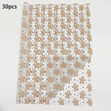60/30/10 Sheets Christmas Gingerbread Man Pattern Tissue Paper (50 X 35cm) - Gingerbread Man & Polka Dot Design, Suitable For Gift Wrapping, Fragile Item Protection And Holiday Decoration (Includes Candy Cane Stripe, Blue Star Styles); Perfect For Holiday Gift Wrapping, Party Planning And Holiday Decoration Arrangement. - Multicolor - View 14