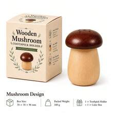 1PC Creative Walnut Nordic Cotton Swab Holder Wooden Acorn Toothpick Holder Personalized Japanese Mushroom Toothpick Box Hazelnut Toothpick Holder - Multicolor - View 7