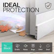 Flexible Door Bottom Seal Strip 1pc, Windproof & Dustproof Door Gap Blocker, Tool-Free Quick Installation, Trimmable Sealing Strip, Suitable For Bedroom, Bathroom, Indoor Home Doors - Door Gap Seal - View 5