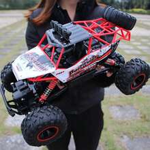 4DRC 1:12/1:16 RC Monster Truck With Big Tires 4WD 2.4Ghz Remote Control Toy, Rechargeable Battery, Gift For Children, Birthday/Holiday - Black - View 11