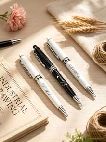 Engraved Ballpoint Pen, Fountain Pen, Comes With Gift Box, Can Be Used As Engagement Gift, Wedding Gift, Customized Engraved Gift Or Teacher Gift. - Sets - View 5