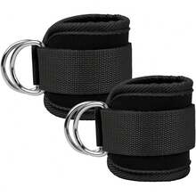 XISIYUJZ Ankle Straps Ankle Resistance Band Wrist Wraps Padded Straps Adjustable Fitness Hip Kick D-Ring Suitable For Cable Machine Gym Foot Leg Training Support - Multicolor - View 12