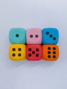 1pc/6pcs Soft Dice Set - Perfect For Learning And Games - Suitable For Birthday, Christmas, Halloween And More - Upgraded Version - View 9