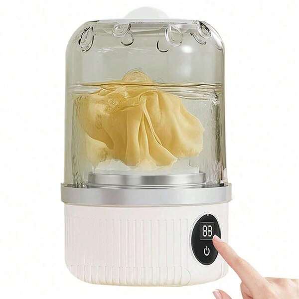 1pc Portable Rechargeable Mini Washing Machine, Mini Laundry Cup For Underwear And Socks, Travel Portable, Small Washing Machine For Business Trip, Lightweight And Portable, Home And Dorm Essential, Personalized Gift For Girlfriend, Family, Relatives And Friends