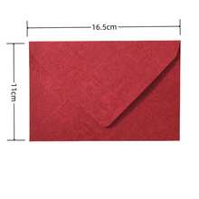 100入復古東方紅樹信封與文具套裝－16.5x11cm 壓紋婚禮邀請函、賀卡、情人節情書，中式紋理紙禮盒 - A - 查看 7