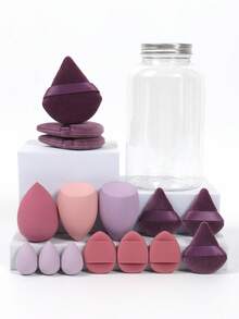 Spons Makeup, Puff Makeup, Puff Makeup Mini, Puff Bedak Tabur, Puff Bedak Tabur Mini, Puff Bantalan Jari Mini, Spons Makeup Alas Bedak, Cocok Untuk Cairan, Krim dan Bedak, Ciptakan Tampilan Makeup Sempurna - MultiWarna - View 5