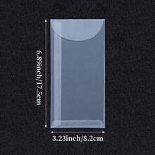 25pcs Ins Style Semi-Transparent Frosted Vellum Envelopes, Multiple Sizes And Styles, Includes Gold Stickers And Multi-Color Wax Seal Stickers, Waterproof Photo Card Invitation Greeting Card Packaging Bags, Suitable For Small Cards, Wedding Invitations, Scrapbook Gift Packaging - Large Bag - View 23
