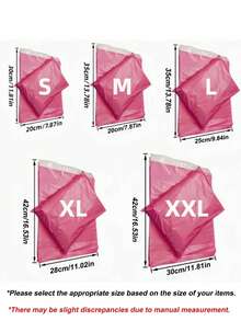 10/100 piezas Bolsas de envío de plástico rosa, suministros de transporte de comercio electrónico, material PE súper resistente, autosellado, múltiples tamaños, adecuado para envíos en picos de vacaciones, empaque de promoción de Acción de Gracias, envío de regalos de Año Nuevo - Rosa fucsia - Ver 8