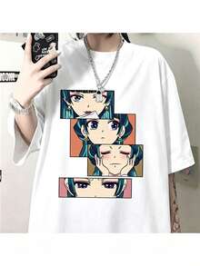 New Women S Anime Harajuku Shirt Cute Anime The Apothecary Diaries Graphic Women's T Shirt Tops - 白色 - 查看 1
