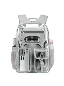 CUSANGEL Transparent Gray Backpack For Elementary Students - Grey - View 2