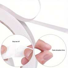 50/25 Rolls Multi-Purpose Double-Sided Tape - Strong Adhesion Suitable For Office, Crafts, Card Making - Creative Essential Tool Compact And Portable Each Roll 450cm/177inch (50 Rolls Include 0.5cm/0.2inch Width, 25 Rolls Include 1cm/0.39inch Width) - White - View 7